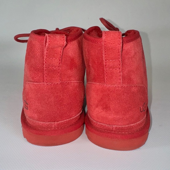 UGG Neumel II Boot Samba Red Suede Leather Ankle Booties USA 9 women’s 42 - Picture 10 of 11